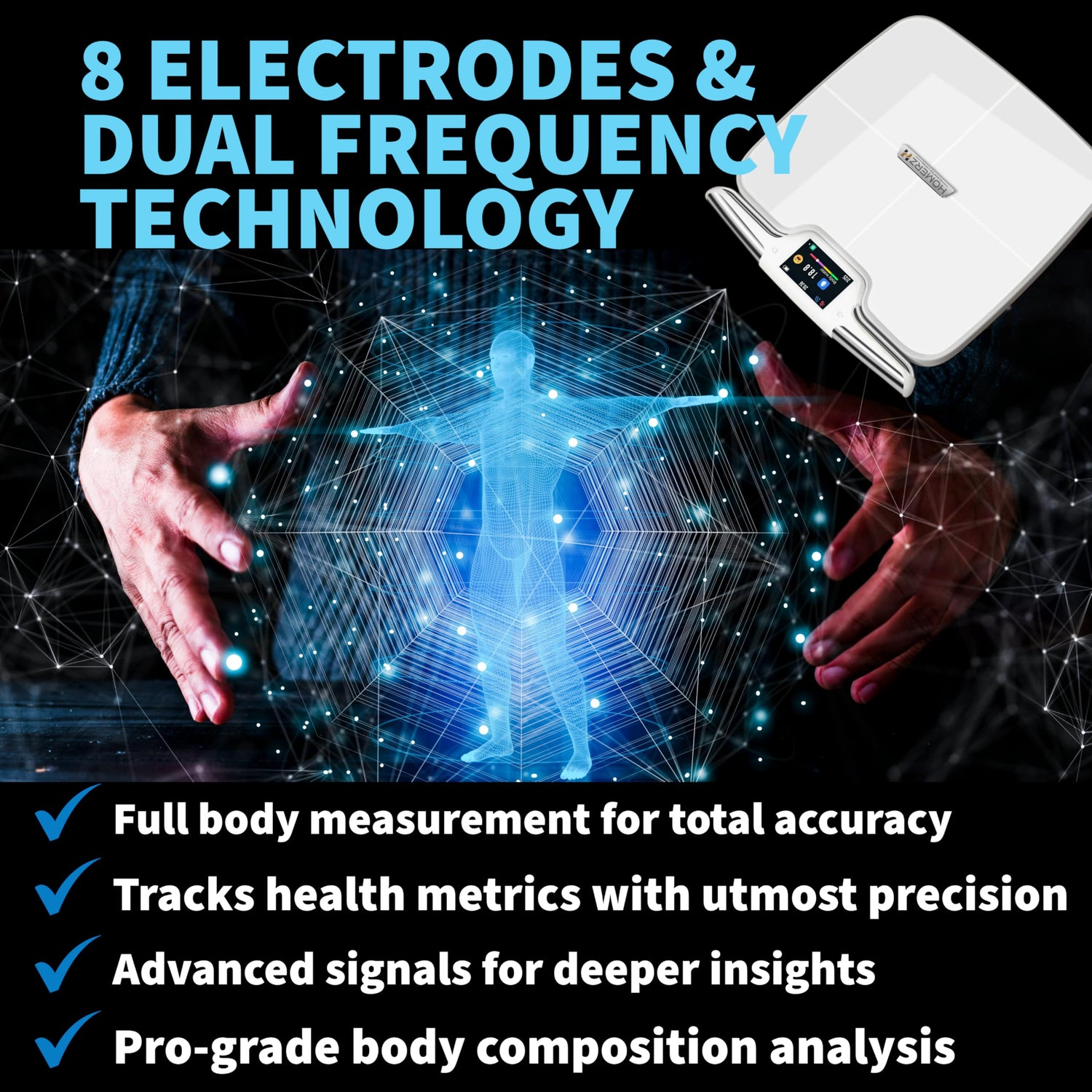 Homerz Smart Scale Pro – Smart Body Fat Scale