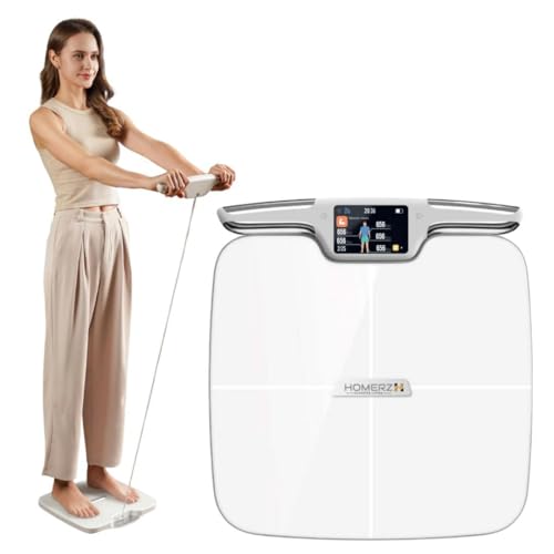 Homerz Smart Body Fat Scale with Handle – BMI, Body Composition & Muscle Mass Analyzer (FSA/HSA Eligible)