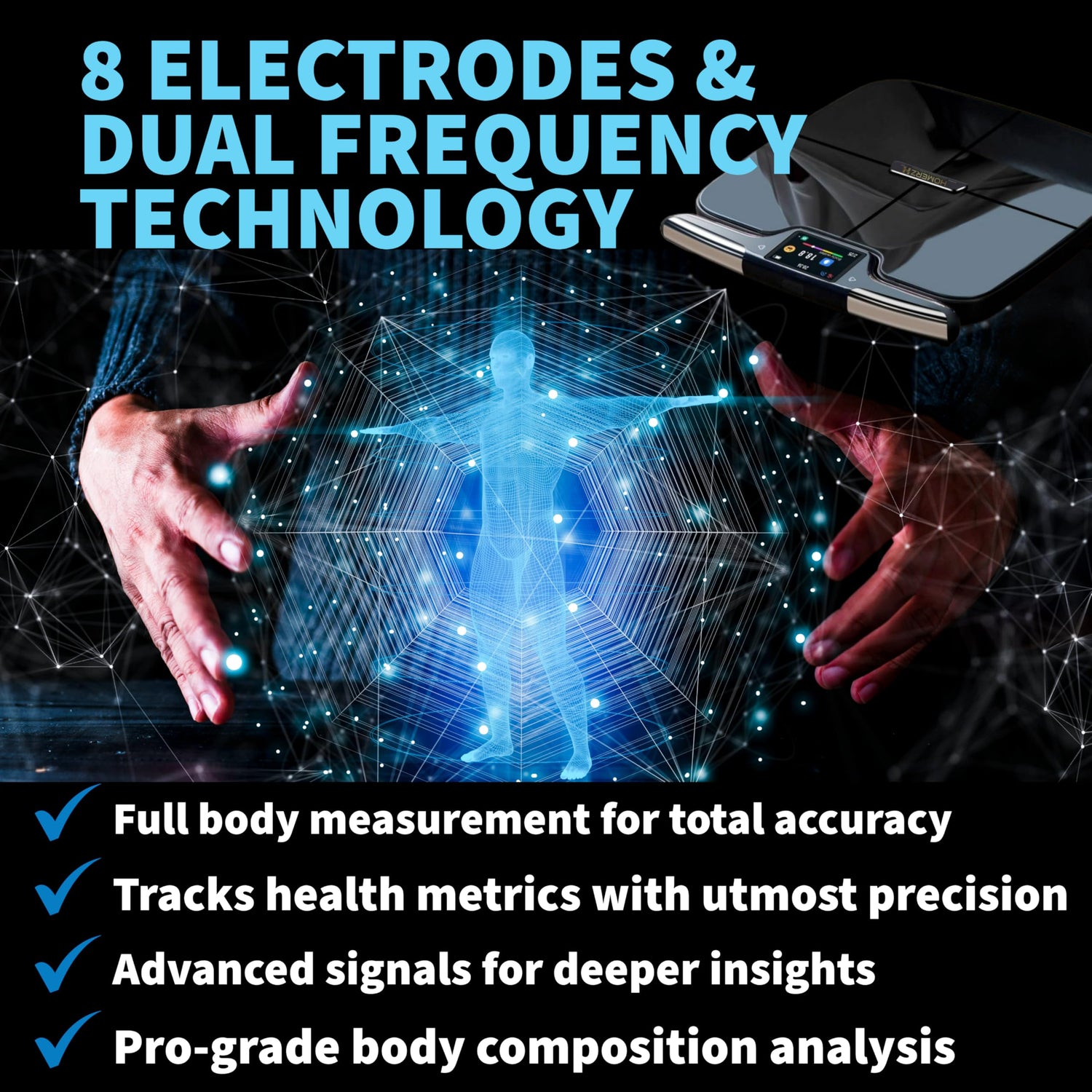 Homerz Smart Scale Pro – Smart Body Fat Scale