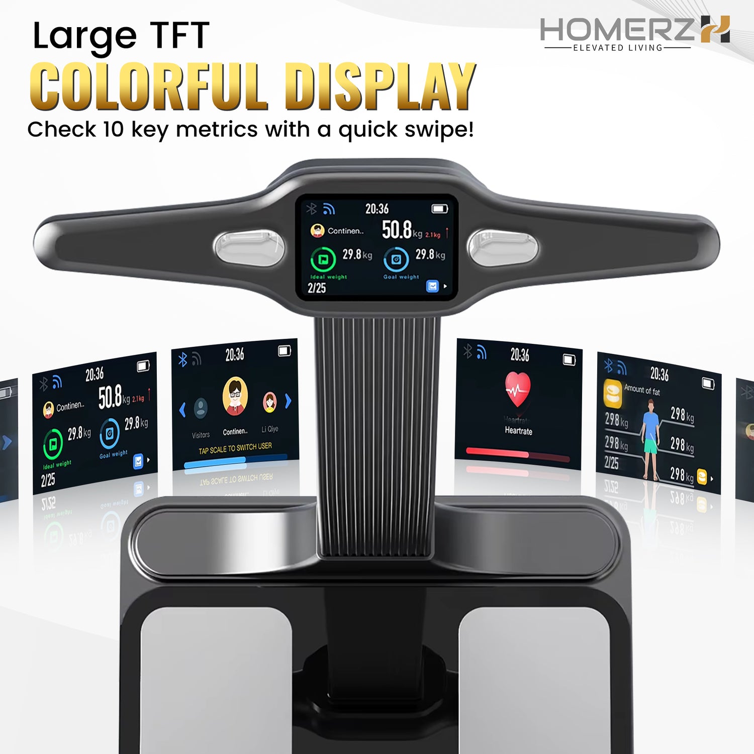 Homerz Smart Scale Pro Max – Smart Body Fat Scale