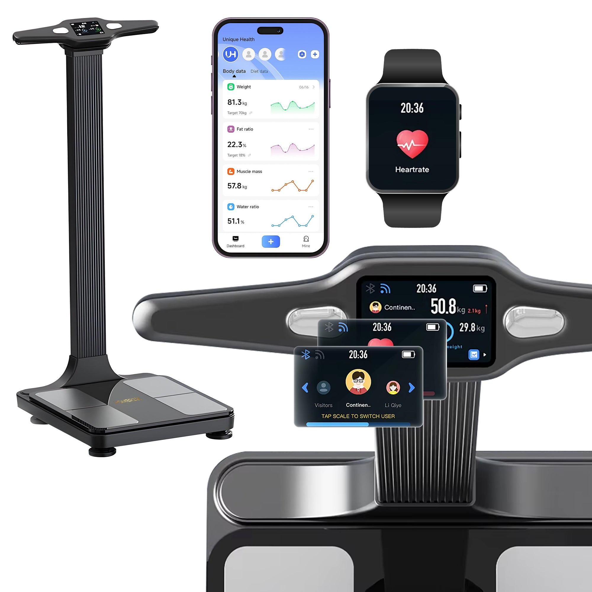 Homerz Smart Scale Pro Max – Smart Body Fat Scale